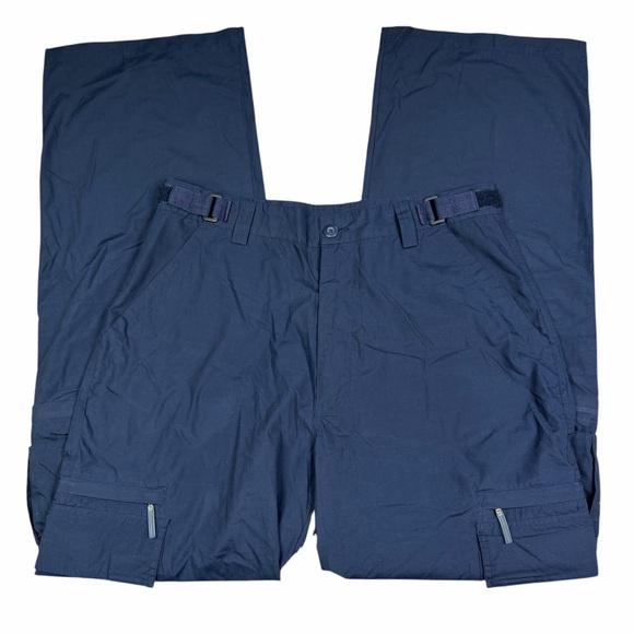 Vintage Y2K BCG Basic Clothing Gear Navy Blue Cargo Pants - Size 32 - Picture 6 of 12